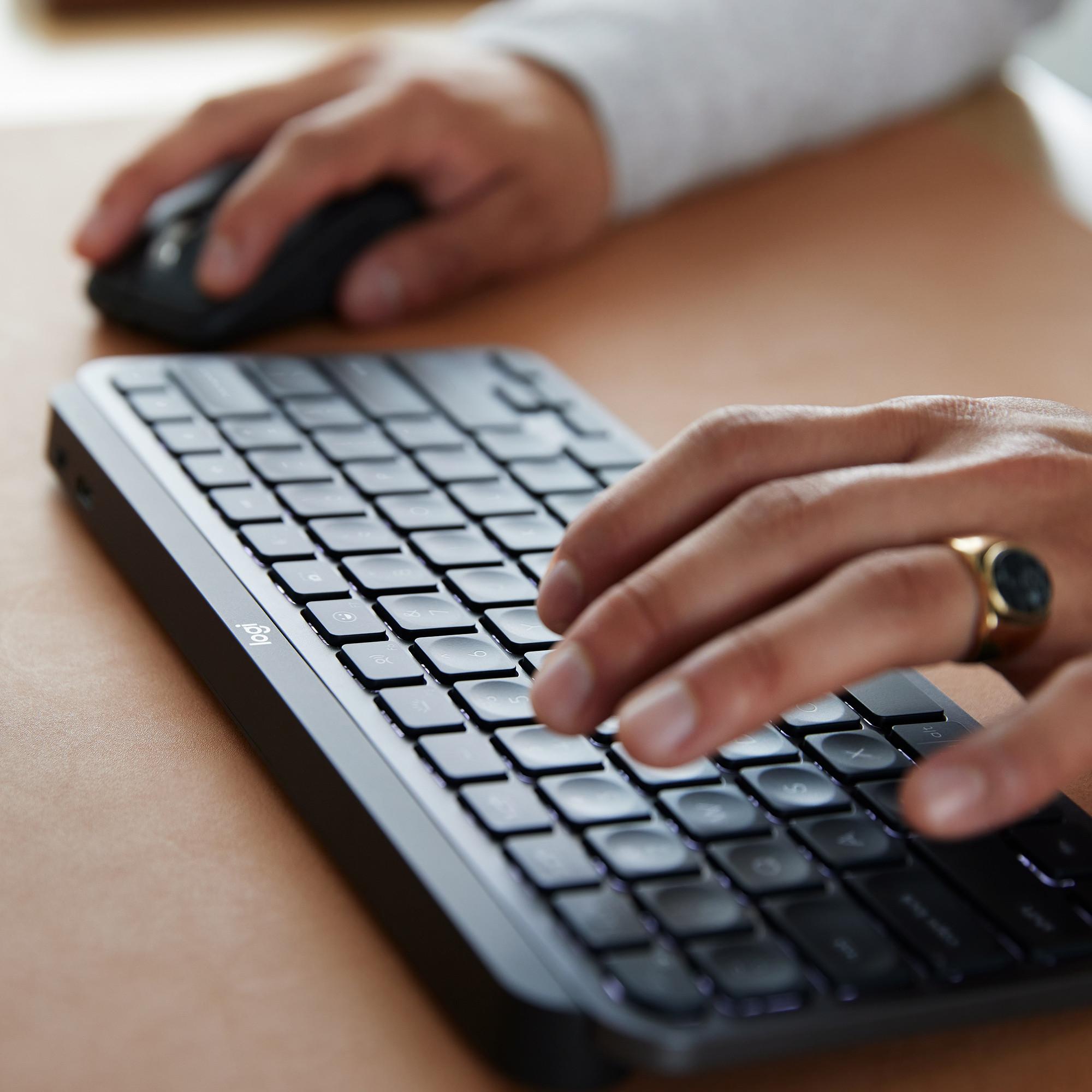 Logitech MX Keys Mini Minimalis Kabellose Tastatur