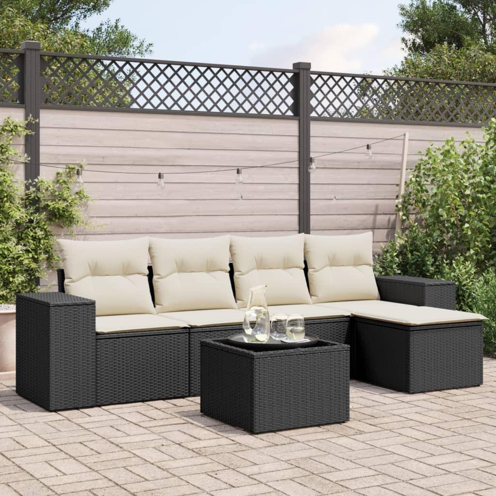 VidaXL Garten sofagarnitur poly-rattan