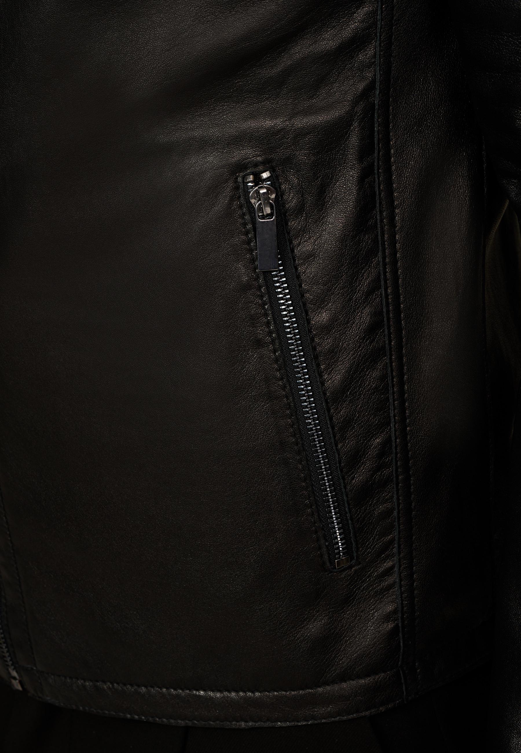 RICANO Tomaso Klassische Stehkragen Lederjacke