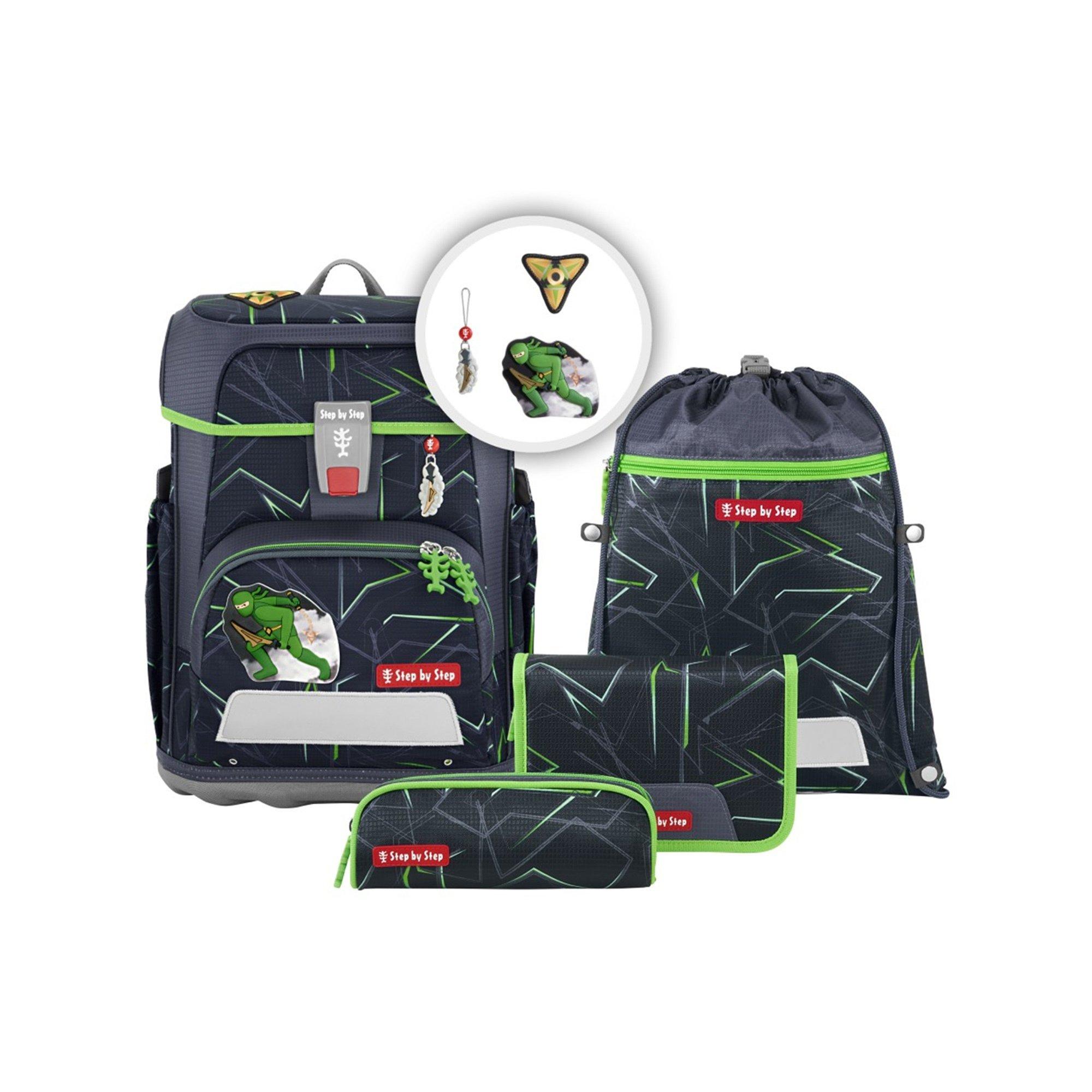 Step by Step Schulrucksack-Set, 6-teilig Ninja Kimo