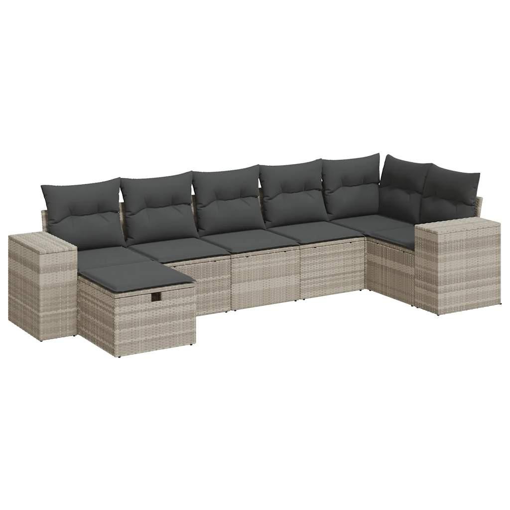 VidaXL Gartensofa set poly-rattan