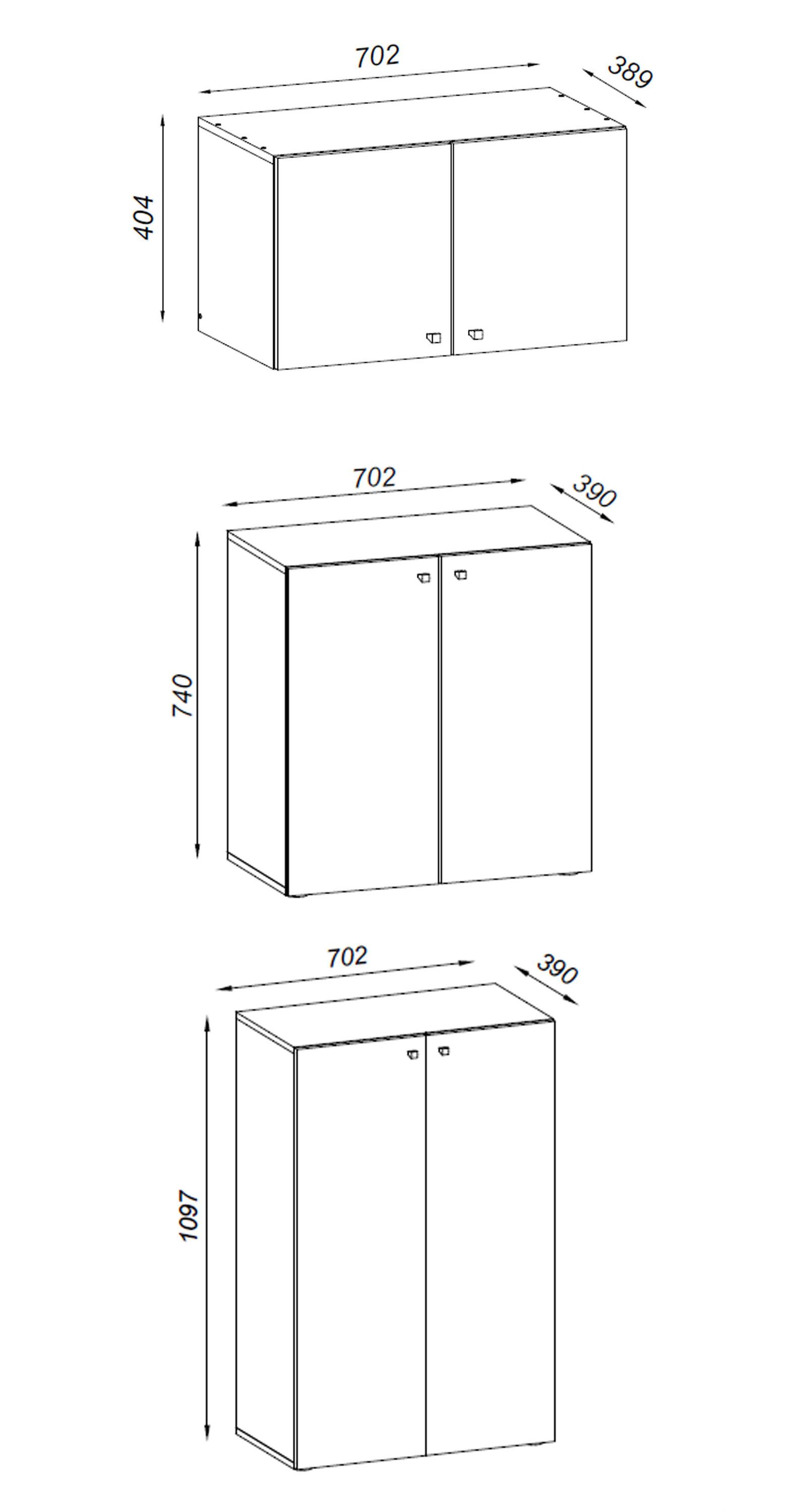 VCM XXL Holz Schuhschrank Kleiderschrank Groß Schrank Schuhe Dielenschrank Lona 5f A