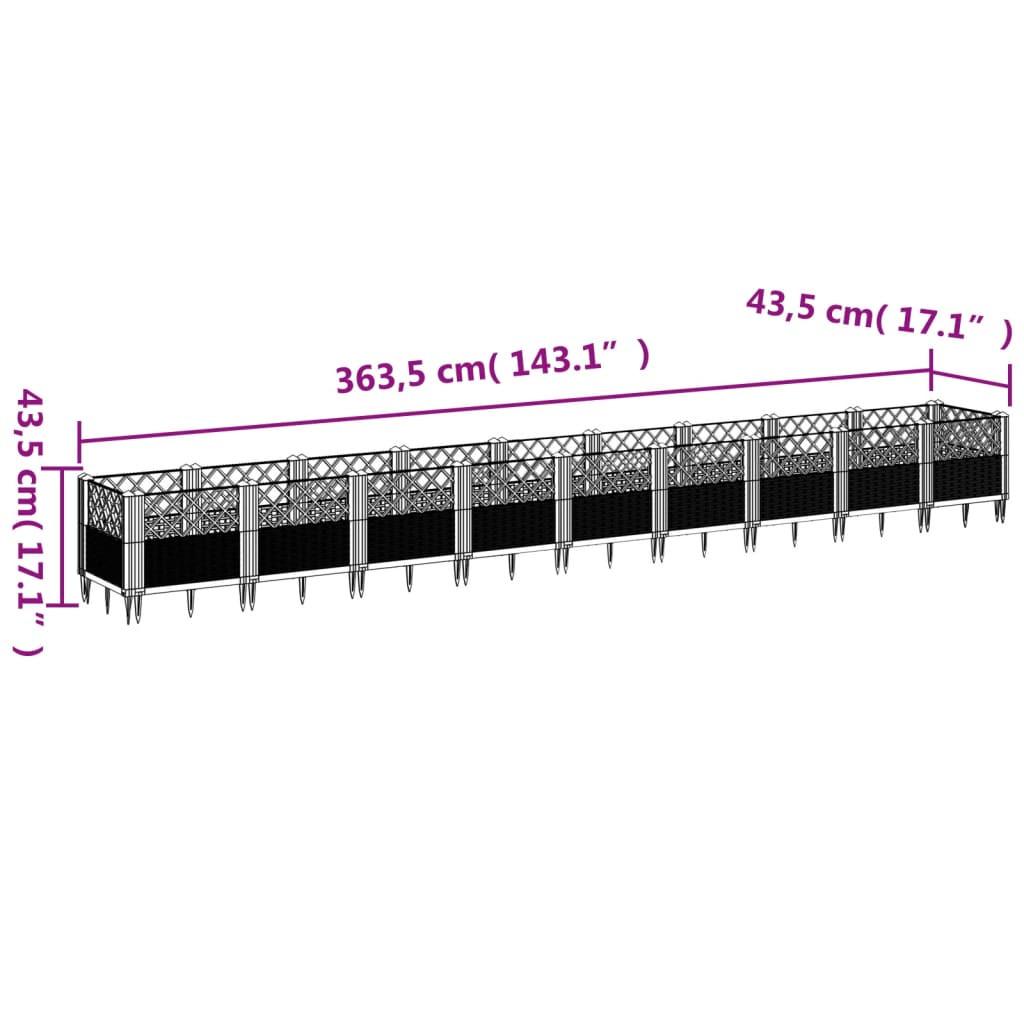 VidaXL Pflanzkasten polypropylen