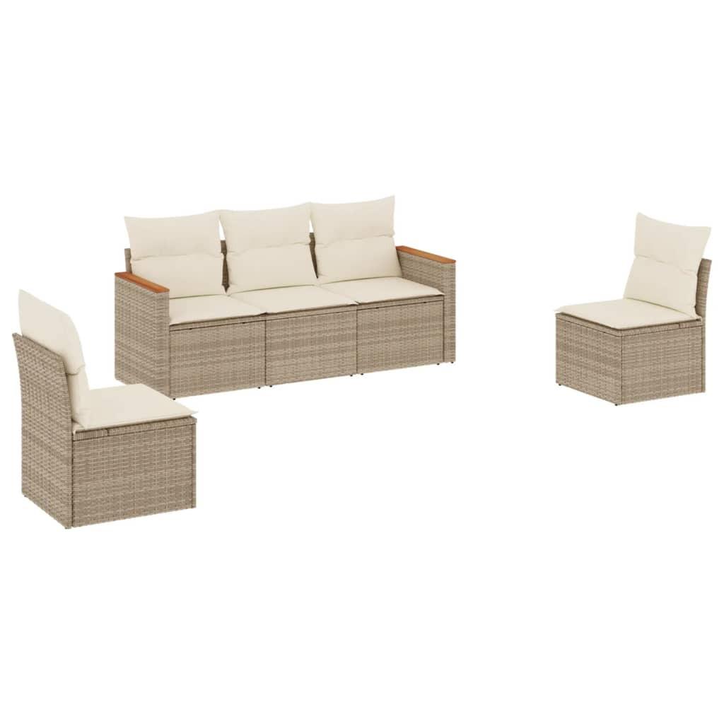 VidaXL Garten sofagarnitur poly-rattan