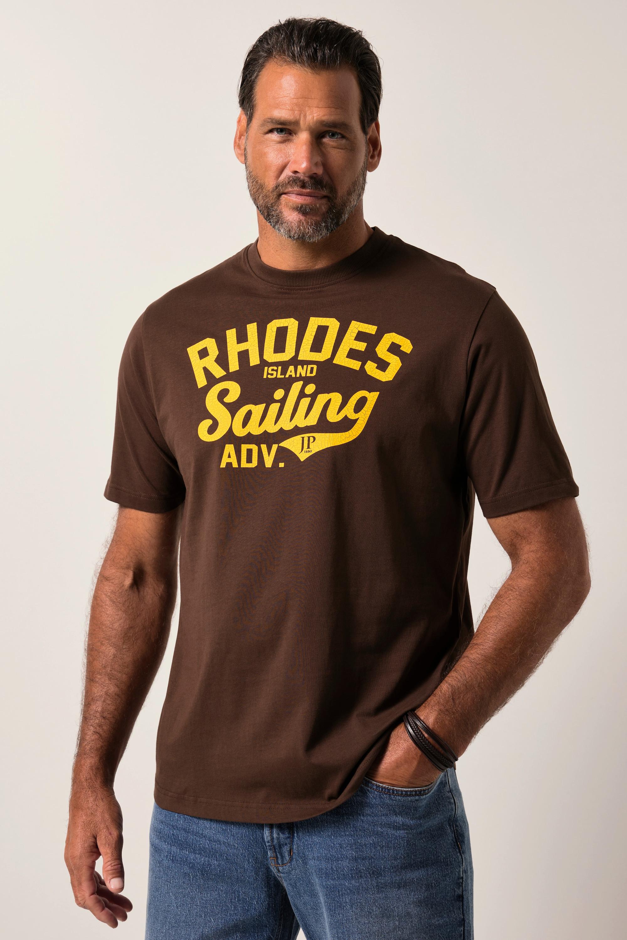 JP1880 Kurzarm Rundhals Vintage Print T-Shirt