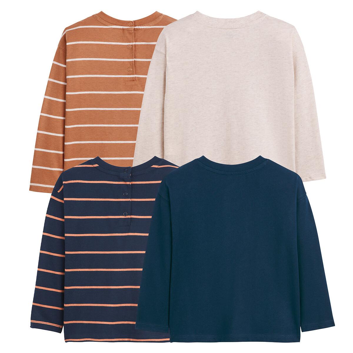 La Redoute Collections 4er-Pack Langarm-Shirts