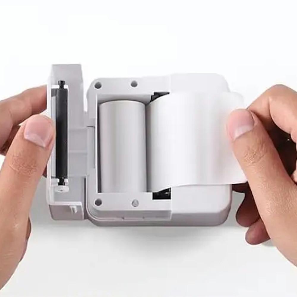 FitLife Thermopapier klebend, 1 Rolle für Mini Drucker Tinyprint