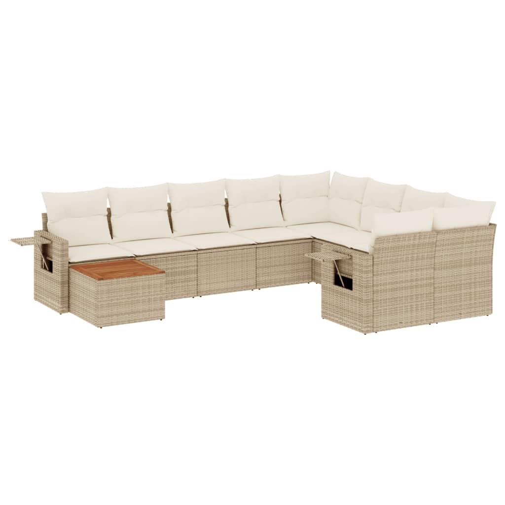 VidaXL Garten sofagarnitur poly-rattan
