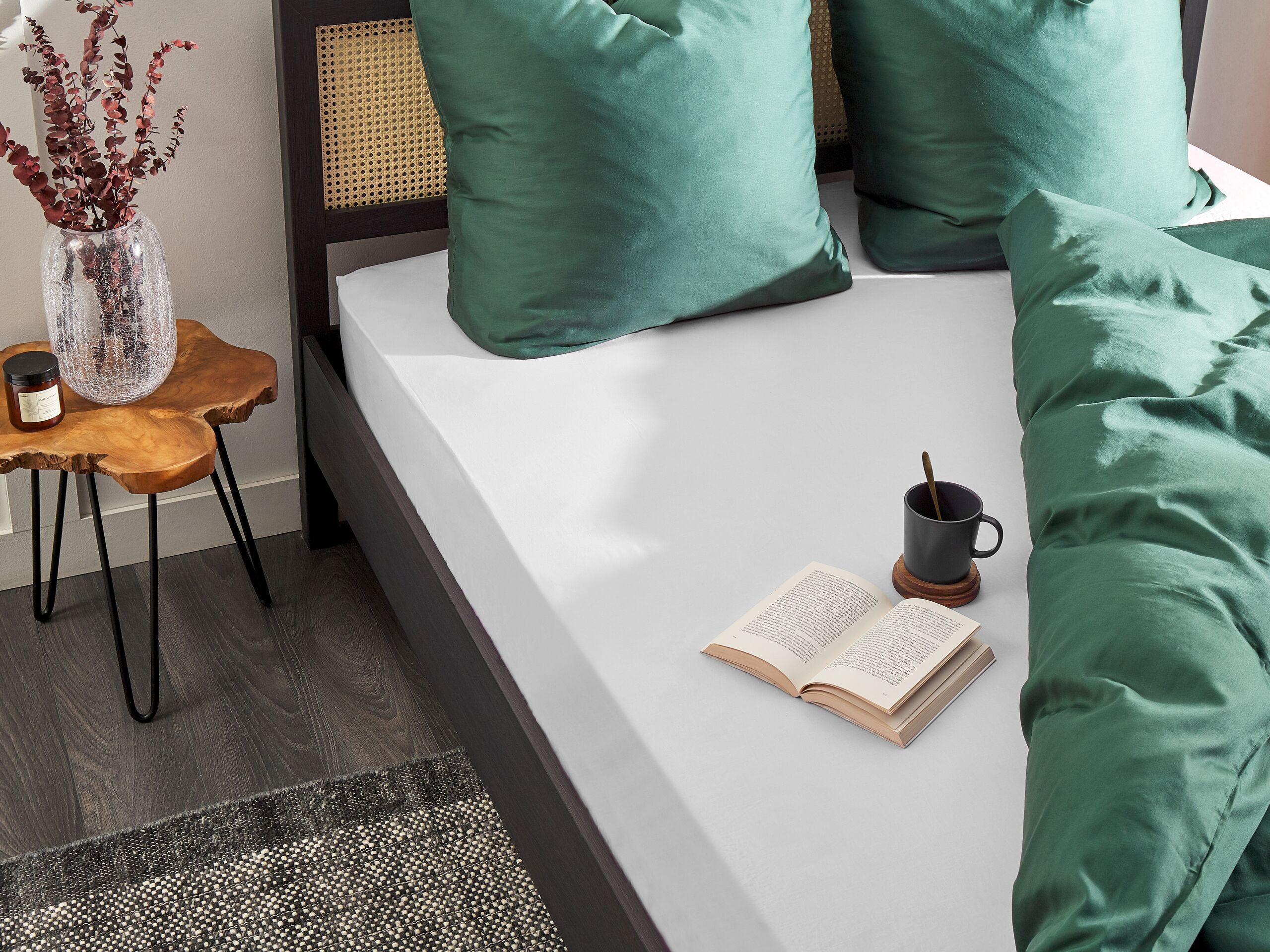 Beliani Spannbettlaken aus Baumwolle JANBU