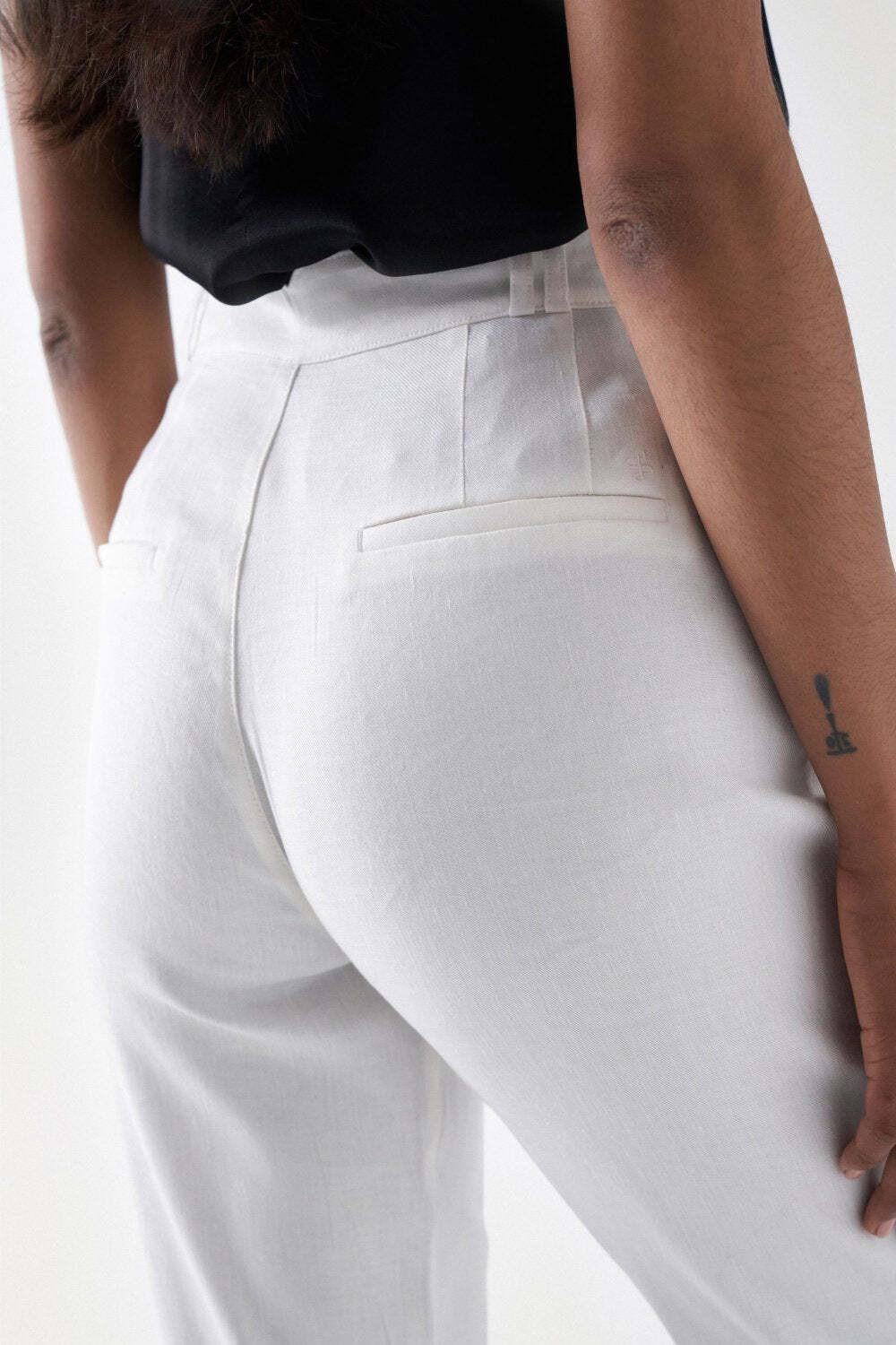 Salsa Leinen Chino Hose Slim Fit