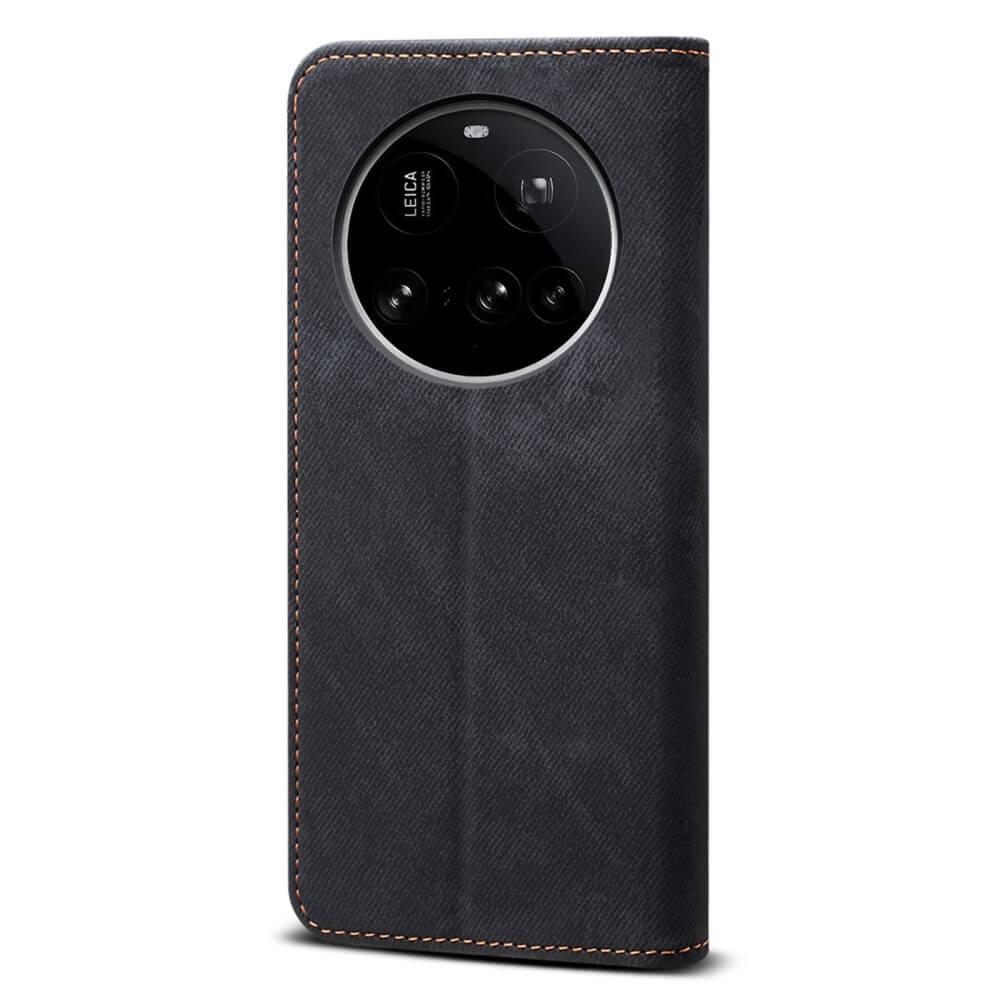 Cover-Discount Xiaomi 15 Ultra - Flip Case in Jeans Stoff Optik