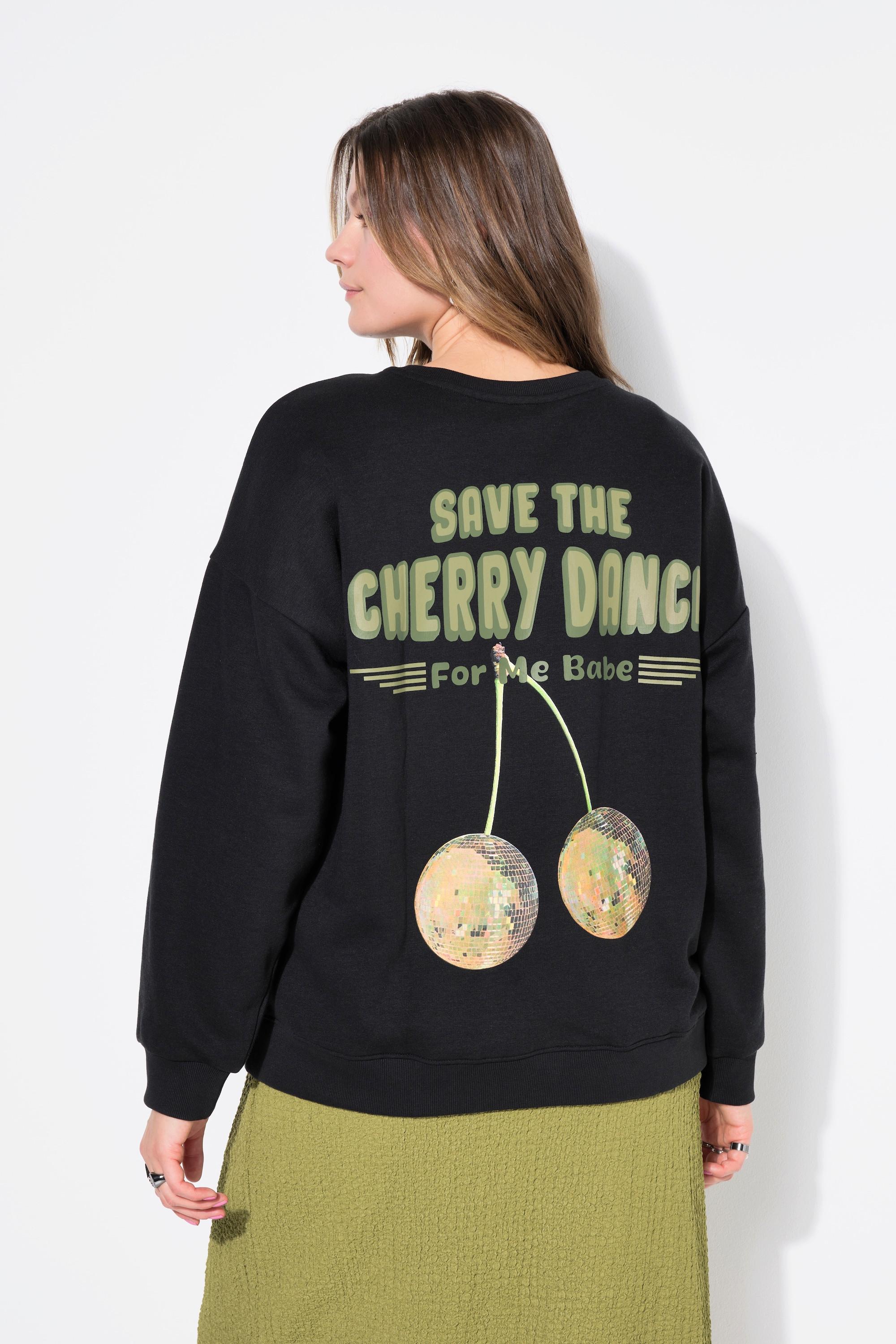 Studio Untold Sweatshirt, oversized, Cherry-Print
