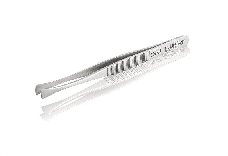 Rubis Pinzette mit runder Spitze, 12 cm, 35A