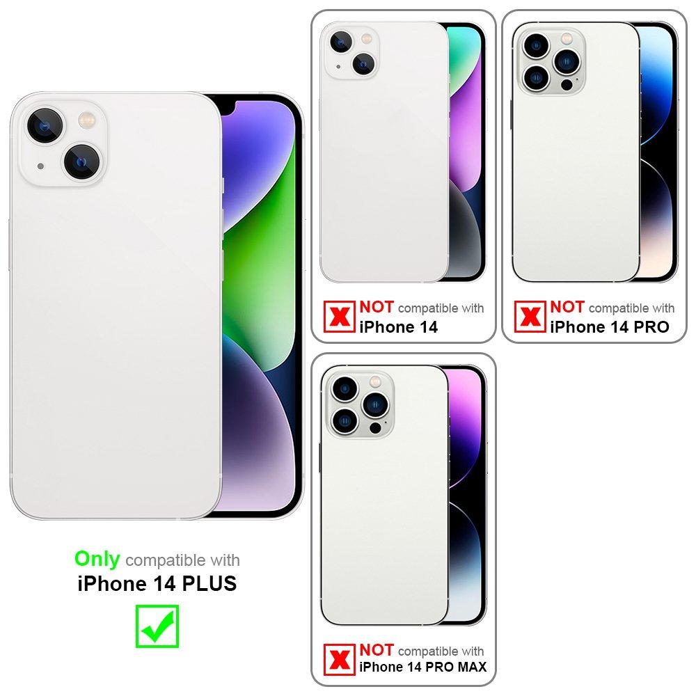 Cadorabo Hülle für Apple iPhone 14 PLUS Standfunktion, Kartenfach