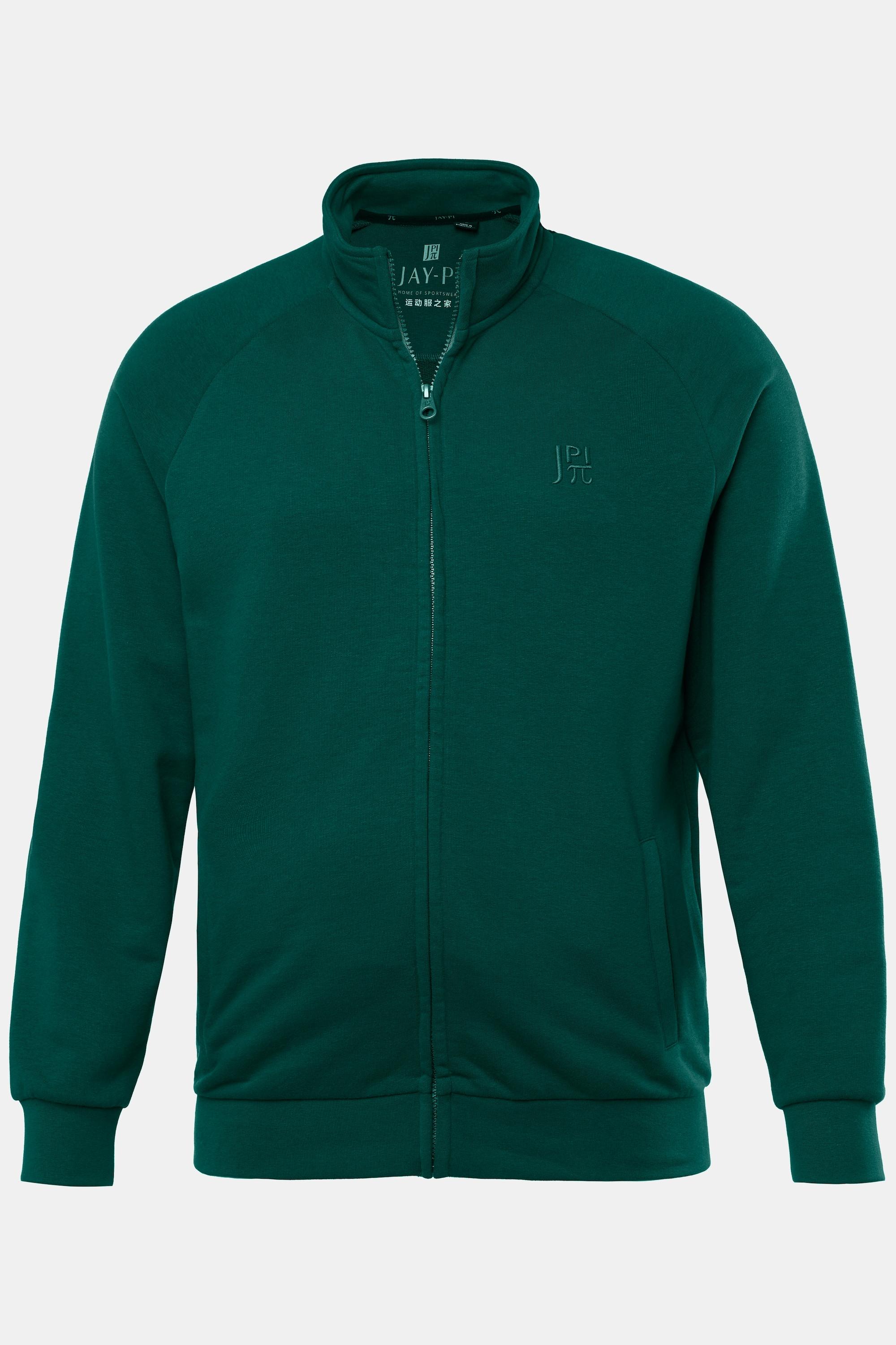 JP1880 Sweatjacke, Fitness, Stehkragen, bis 7 XL