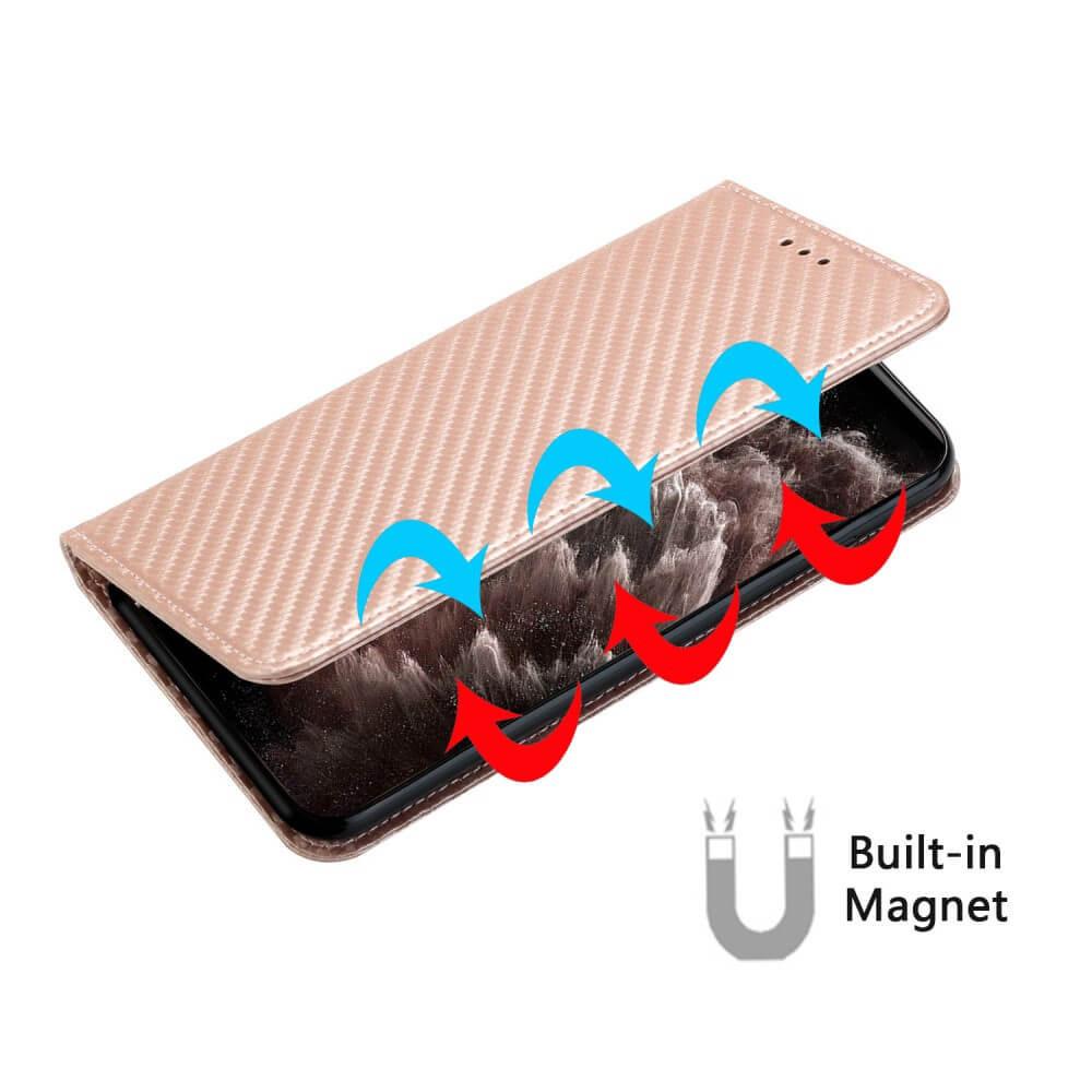 Cover-Discount Galaxy A34 - Carbon Look Flip Case Hülle