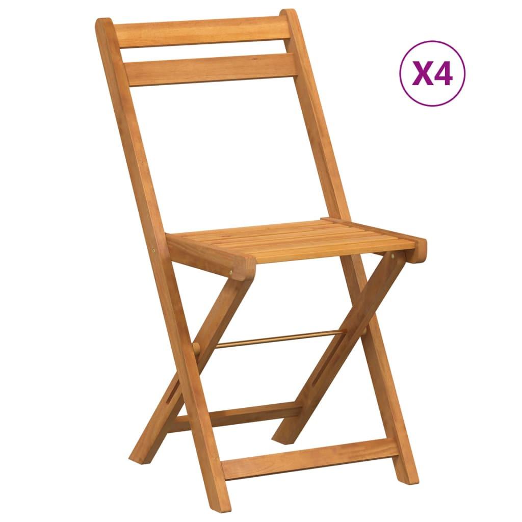 VidaXL Klappbarer bistrostuhl akazienholz