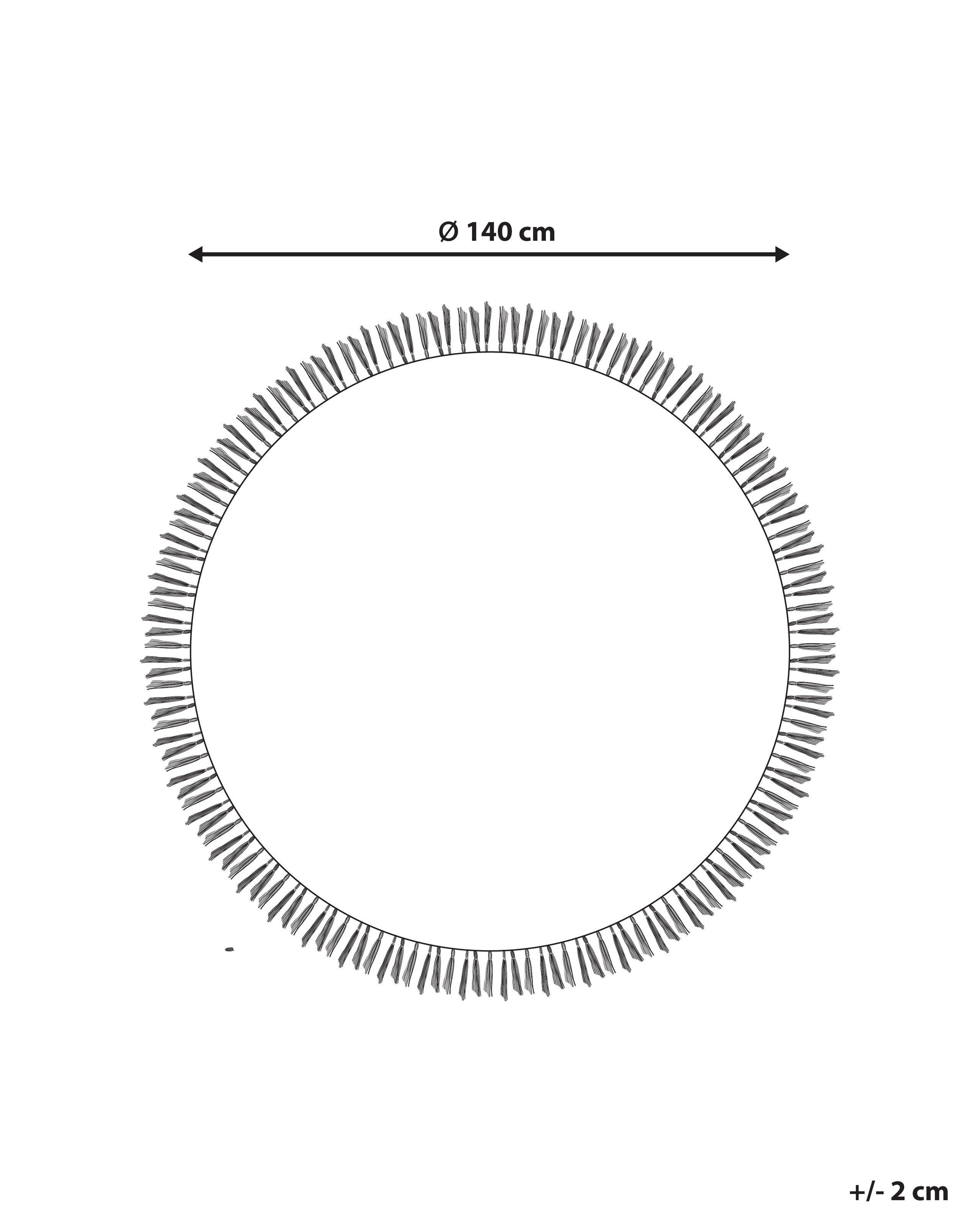 Beliani Teppich aus Baumwolle Boho HARRAN
