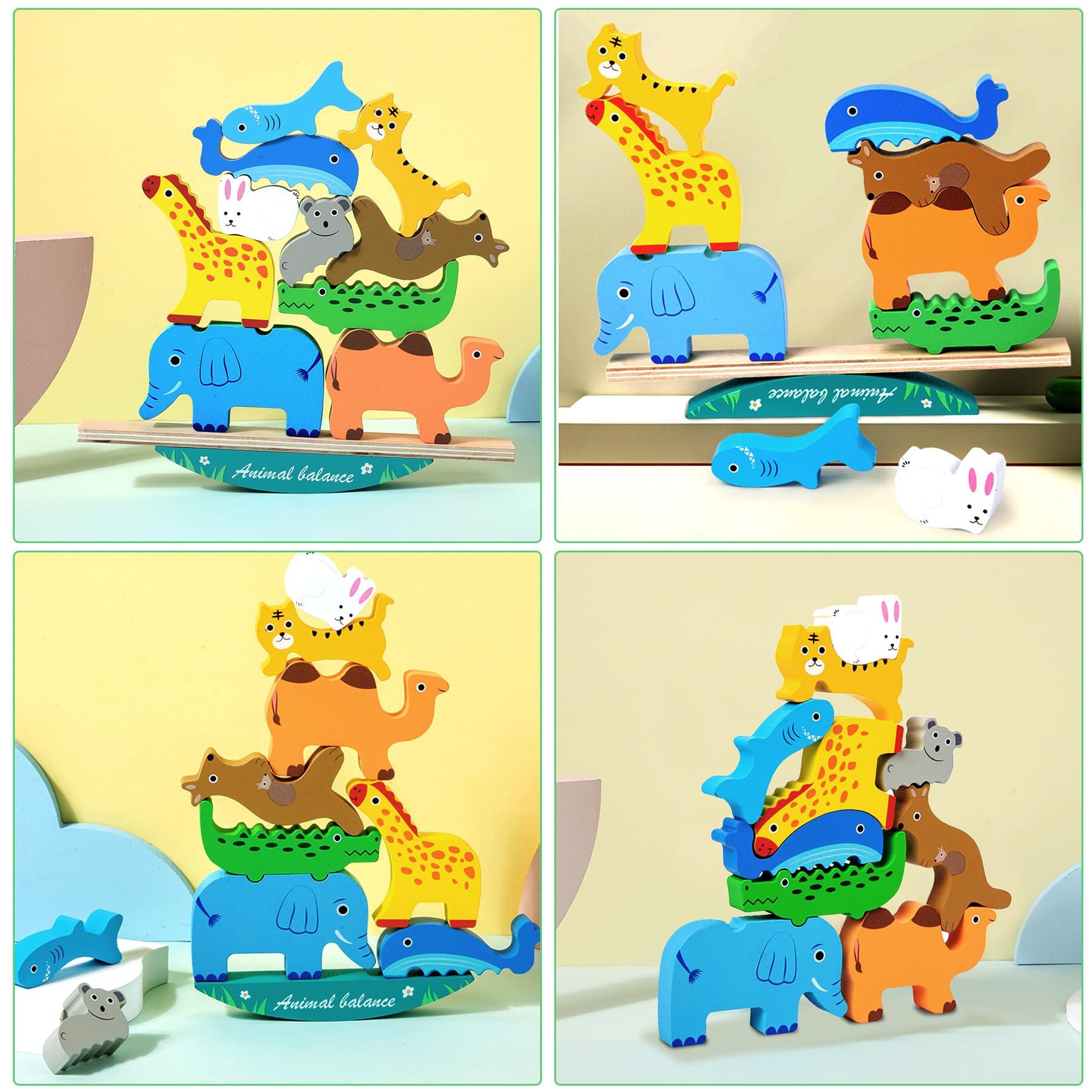 Activity-board Tierisches Stapelspielzeug Holzspielzeug