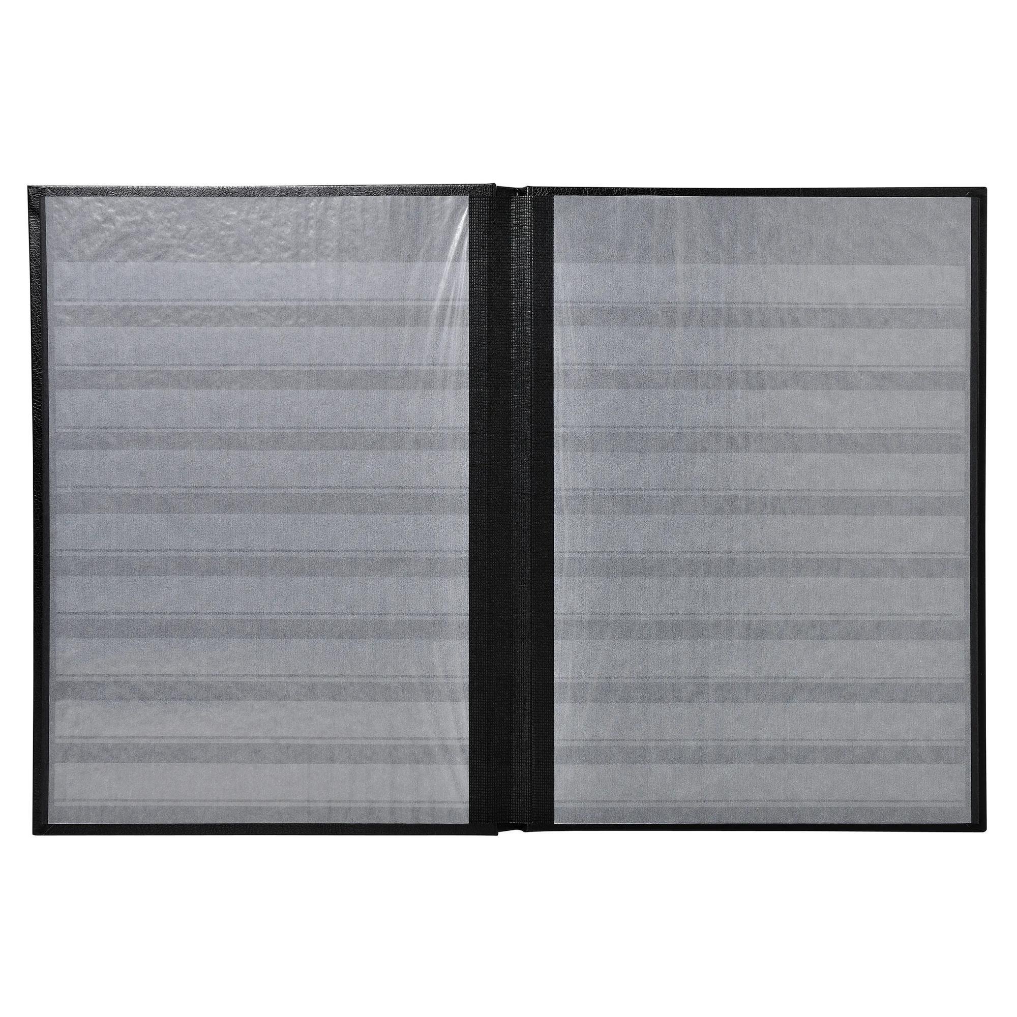 Exacompta Briefmarken Einsteckalbum aus Halbleder, 48 Seiten, 22,5x30,5cm