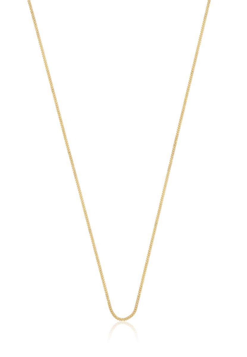 MUAU Schmuck Collier Panzer Gelbgold 750, 1mm, 50cm