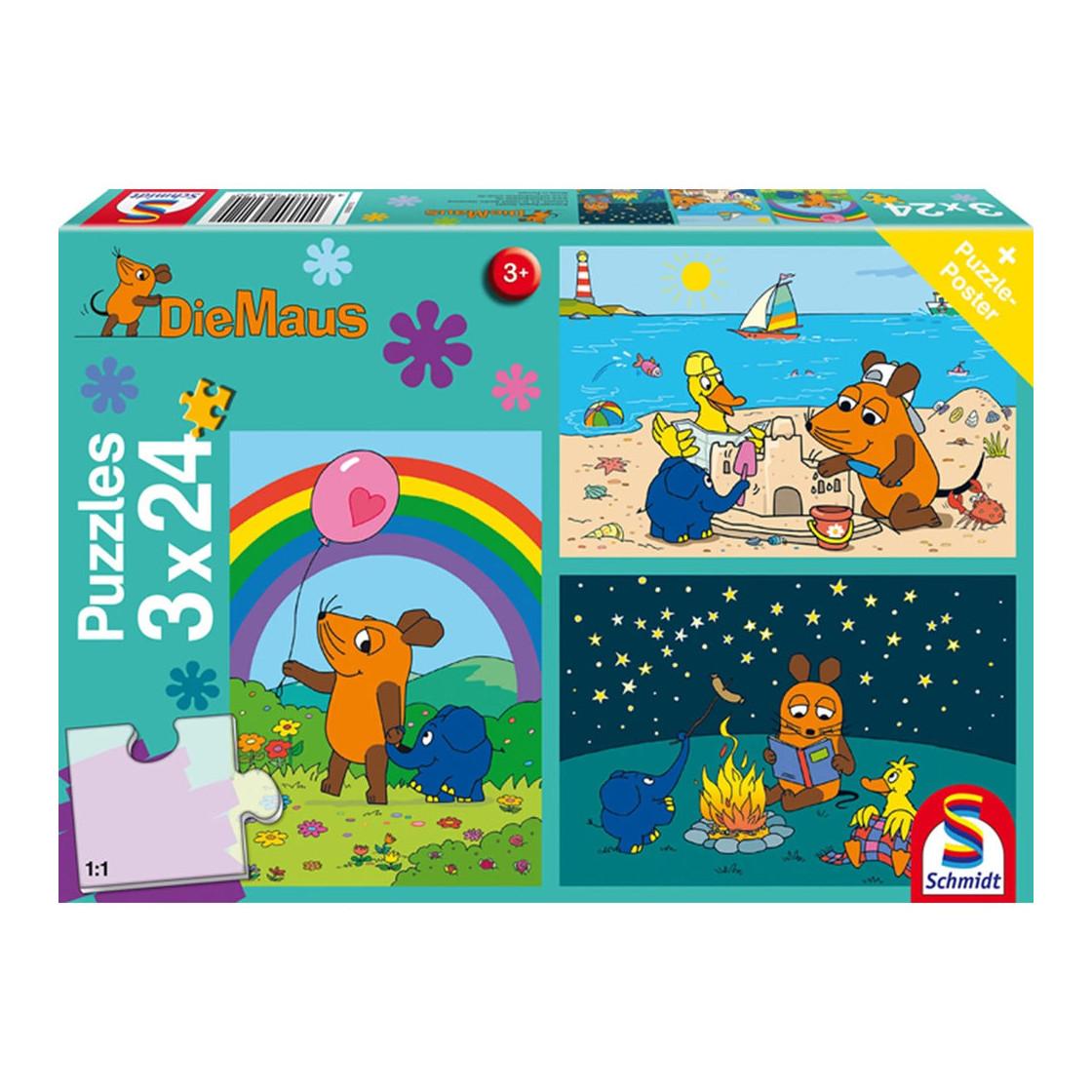 Schmidt Puzzle Gute Freunde (3x24)