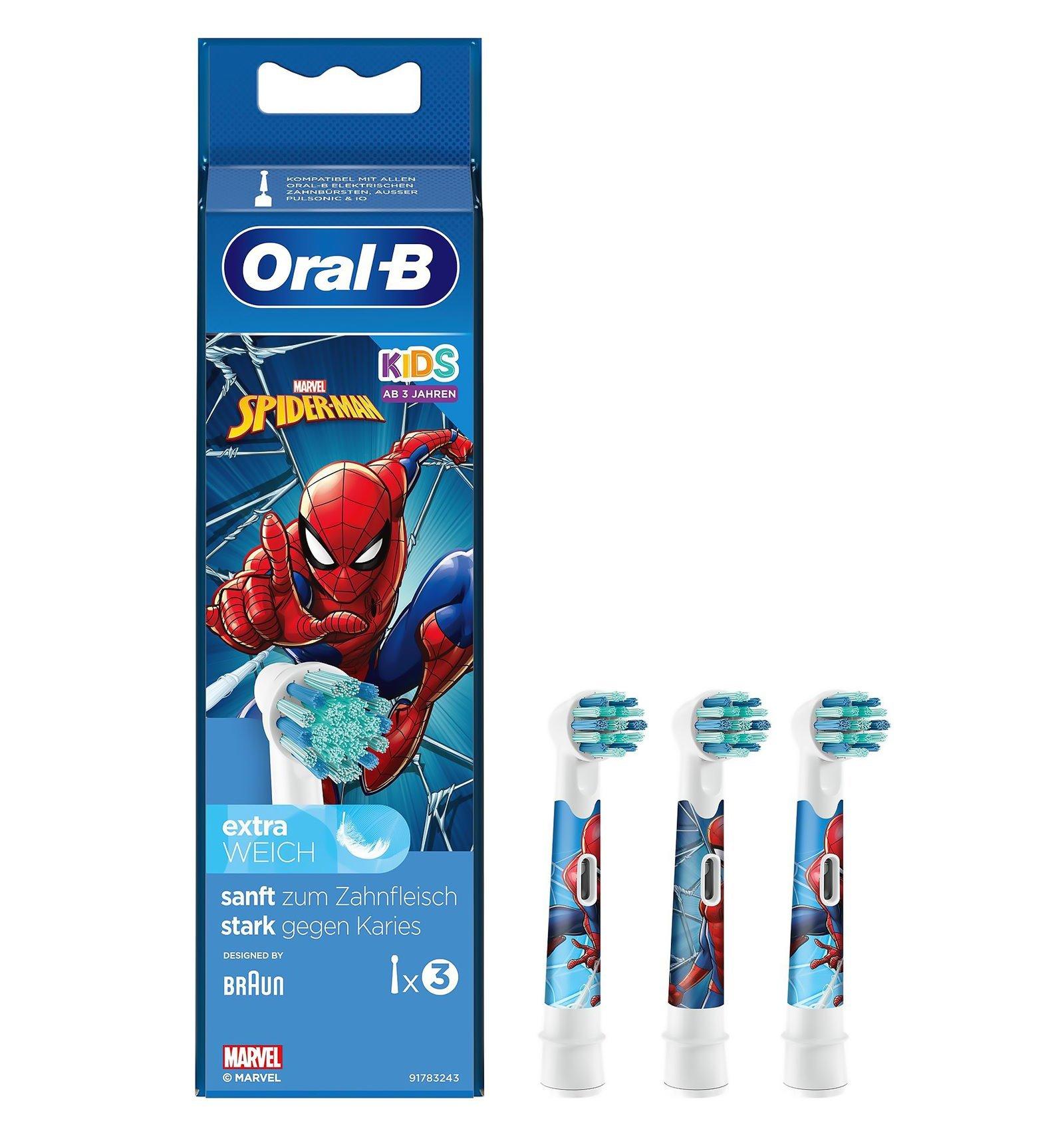 Oral-B Zahnbürstenkopf Spiderman 3 Stück
