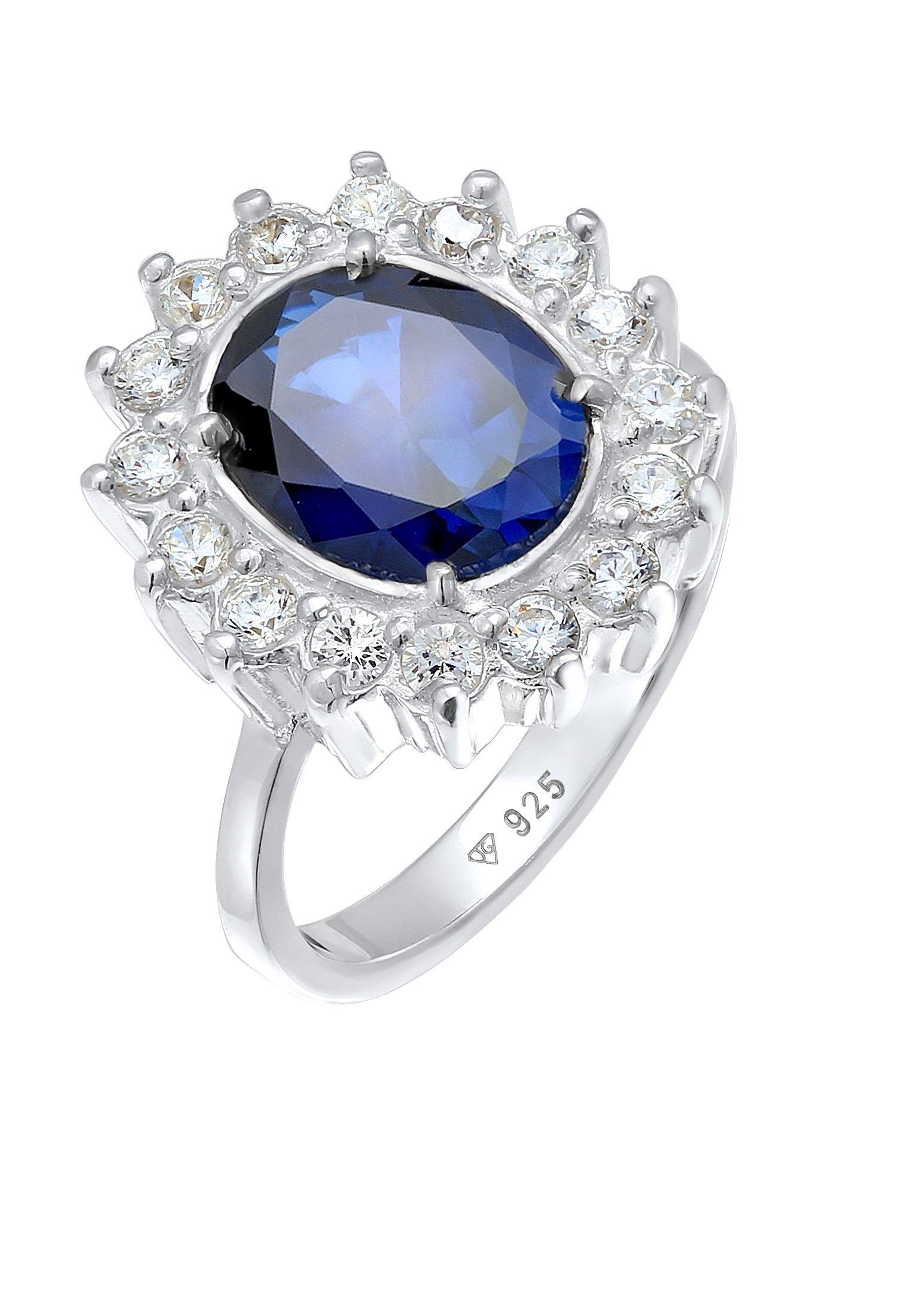Elli Ring Cocktailring Saphirblau Royal Zirkonia