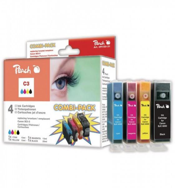 Peach BCI-3E (M, BK, Y, C, TINTE)