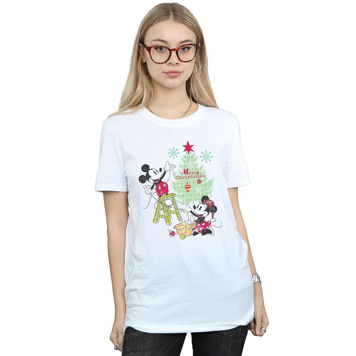 Disney Mickey und Minnie Maus Weihnachtsbaum T-Shirt