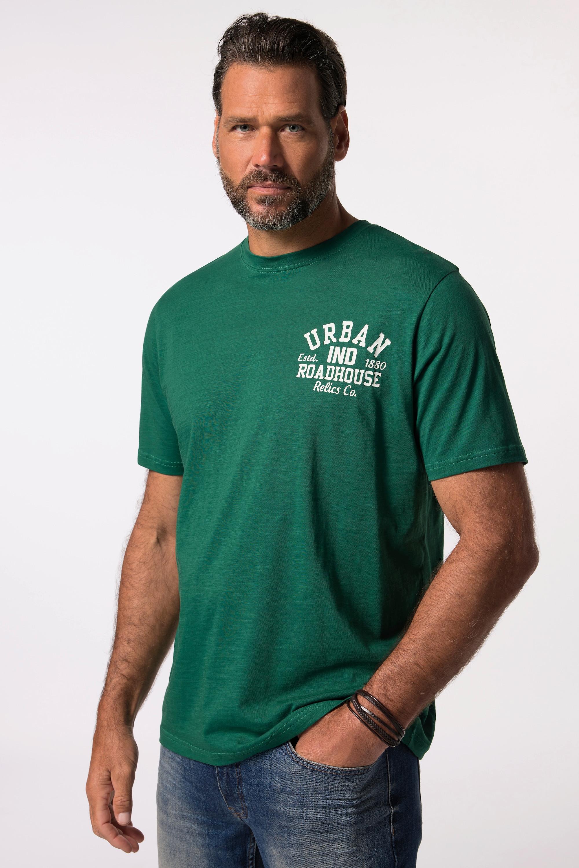 JP1880 Kurzarm Flammjersey T-Shirt mit Brustprint