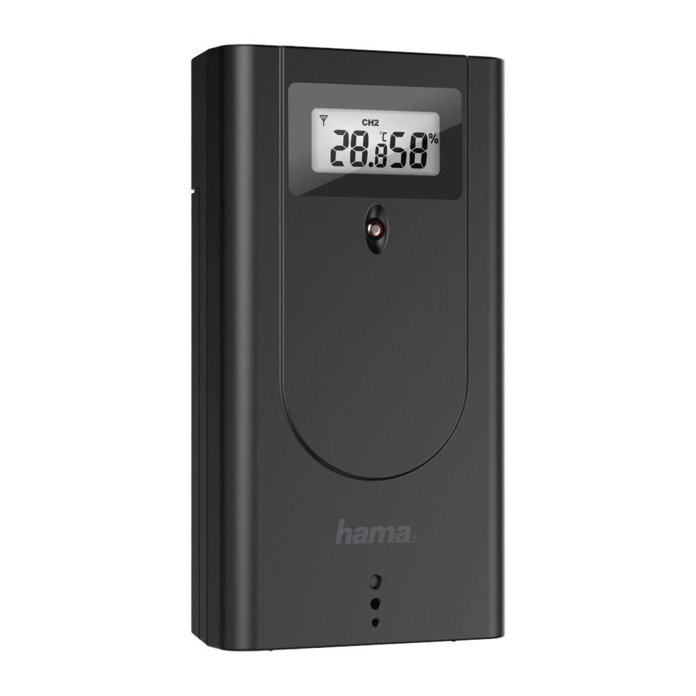 hama 186417 WETTERSTATION BLACK LINE Schwarz