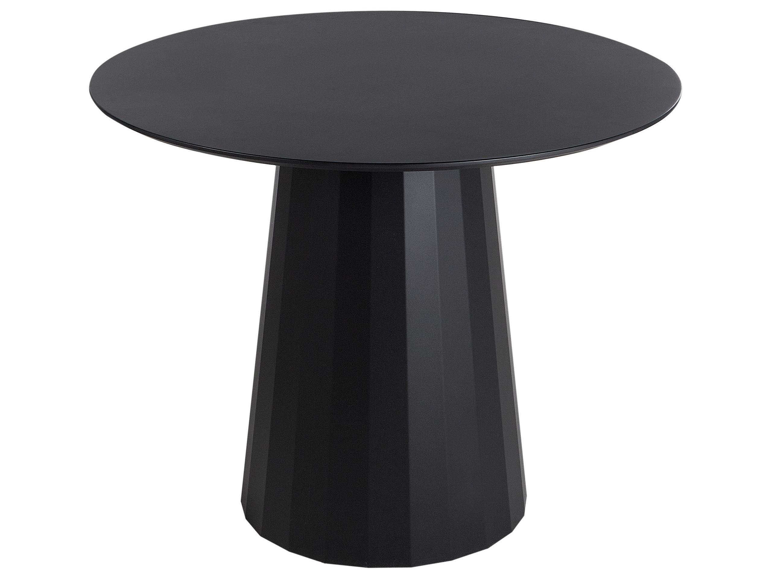Beliani Esstisch aus Stahl Modern PLATO