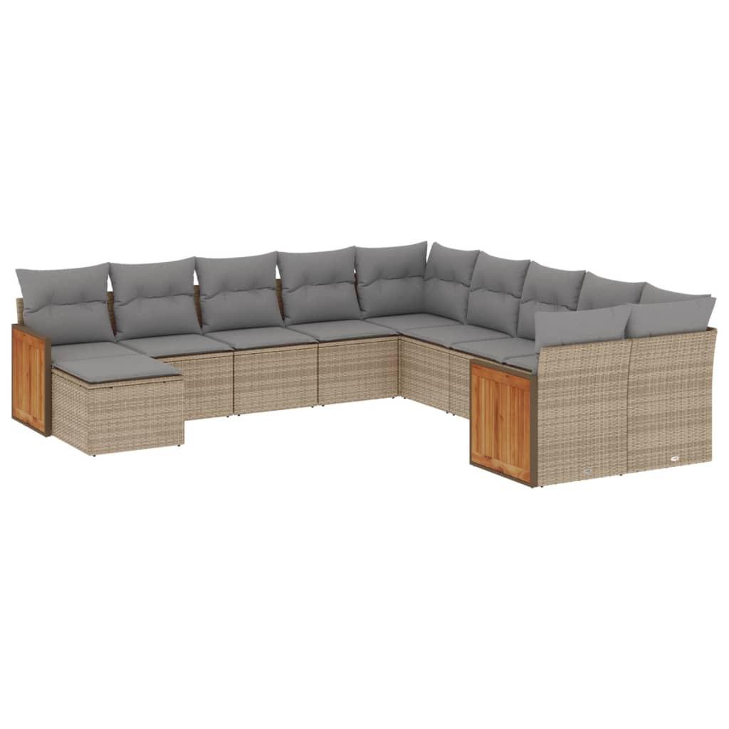 VidaXL Garten sofagarnitur poly-rattan