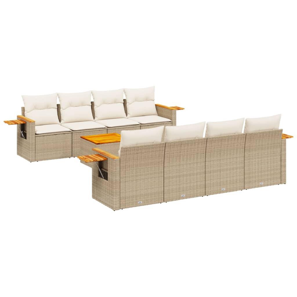 VidaXL Garten sofagarnitur poly-rattan