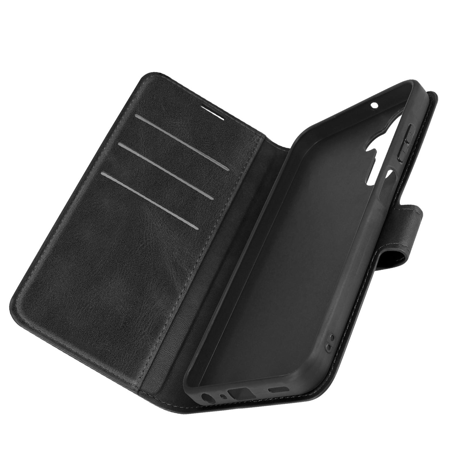 Avizar Prestifold Hülle Samsung A15 5G Schwarz