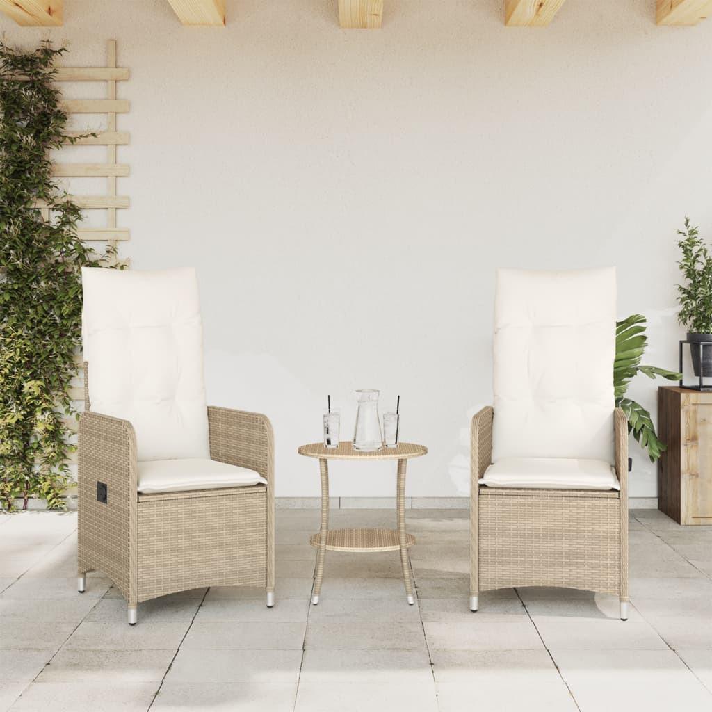 VidaXL Outdoor relaxsessel poly-rattan