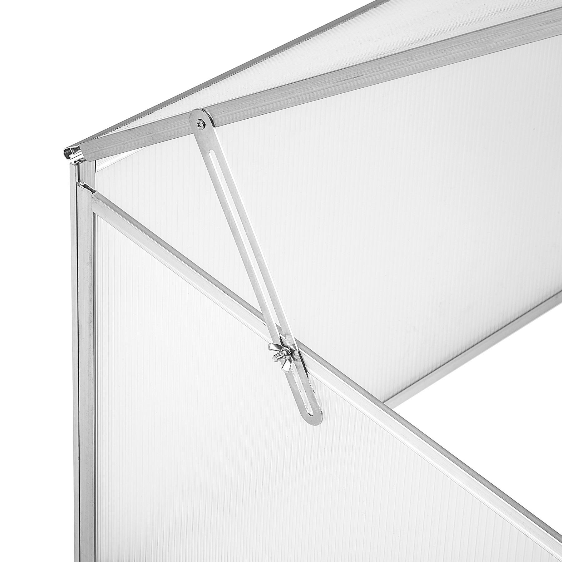 Tectake Frühbeet aus Aluminium mit arretierbarem Dach