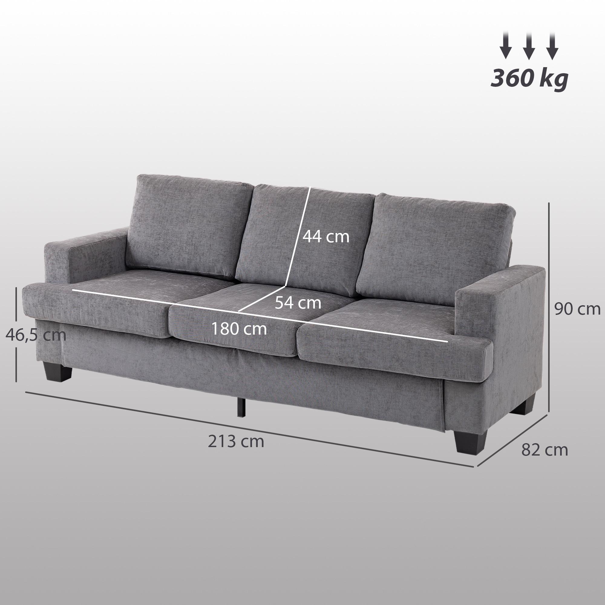 HOMCOM 3-Sitzer-Sofa