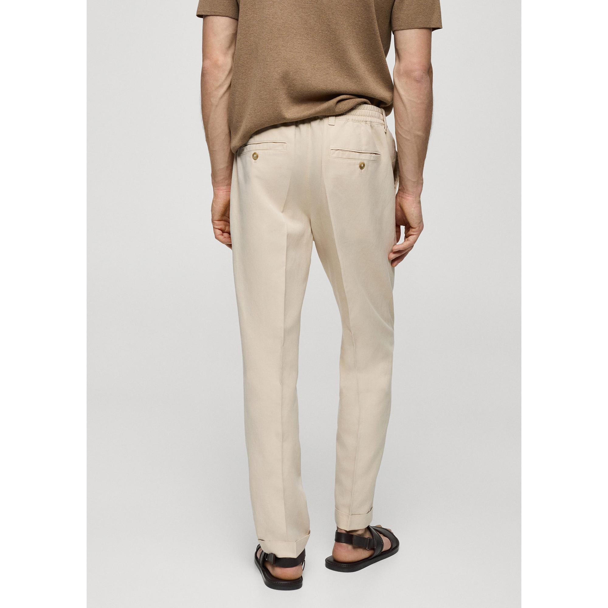 Mango Man Herren Relaxed Loose Fit Kordelzug Hose