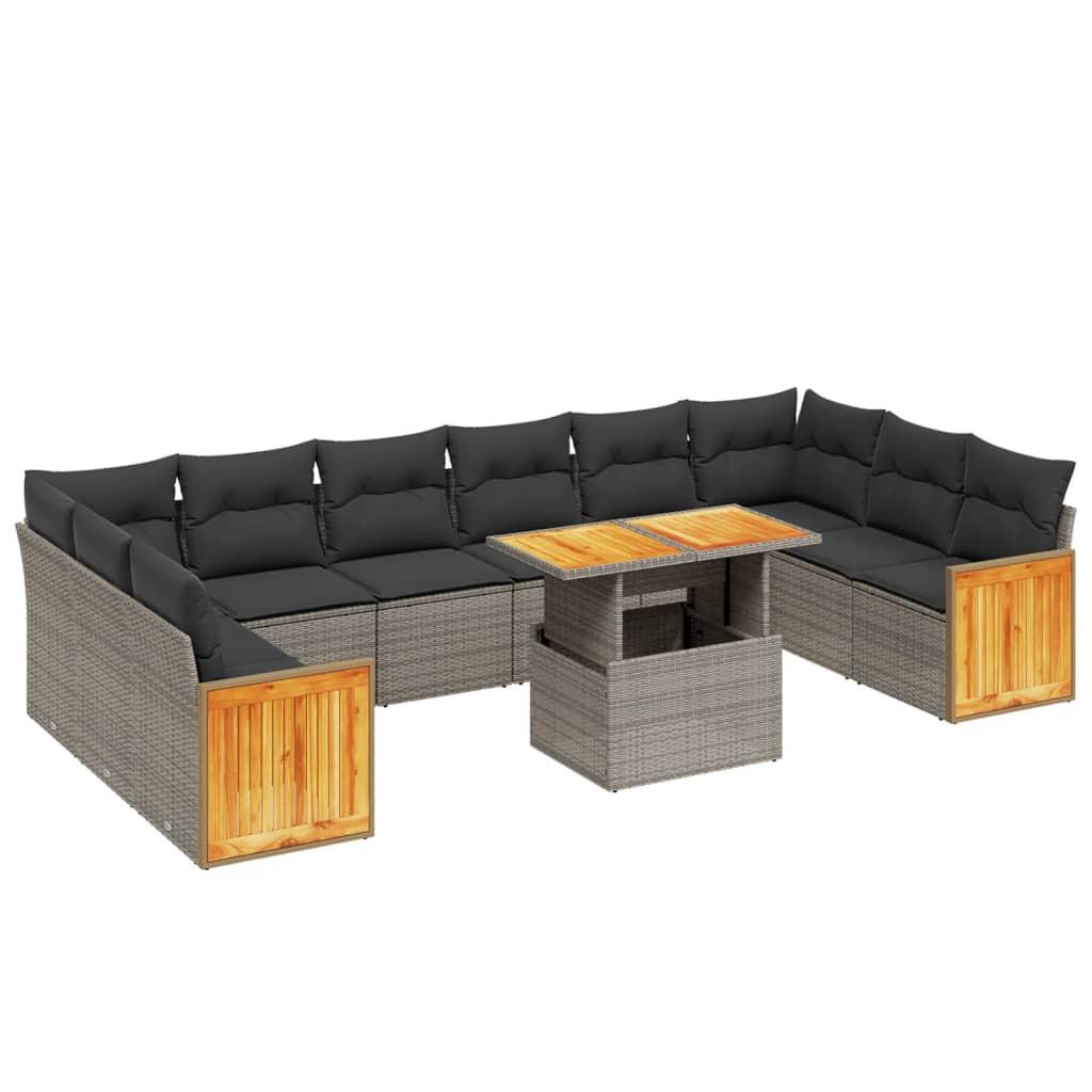 VidaXL Garten sofagarnitur poly-rattan