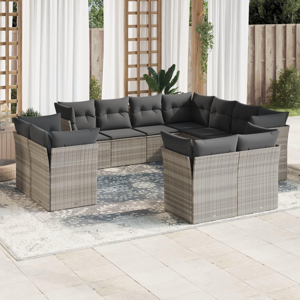 VidaXL Garten sofagarnitur poly-rattan
