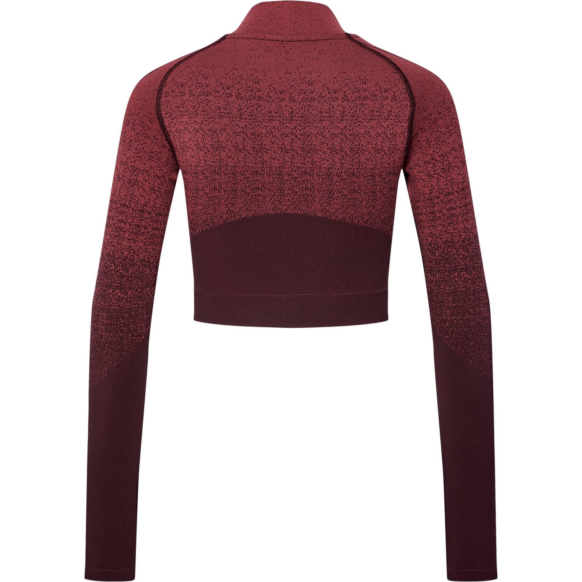 Hummel angarmtrikot mit 1/2 nahtosem reißverschuss, damen humme fade