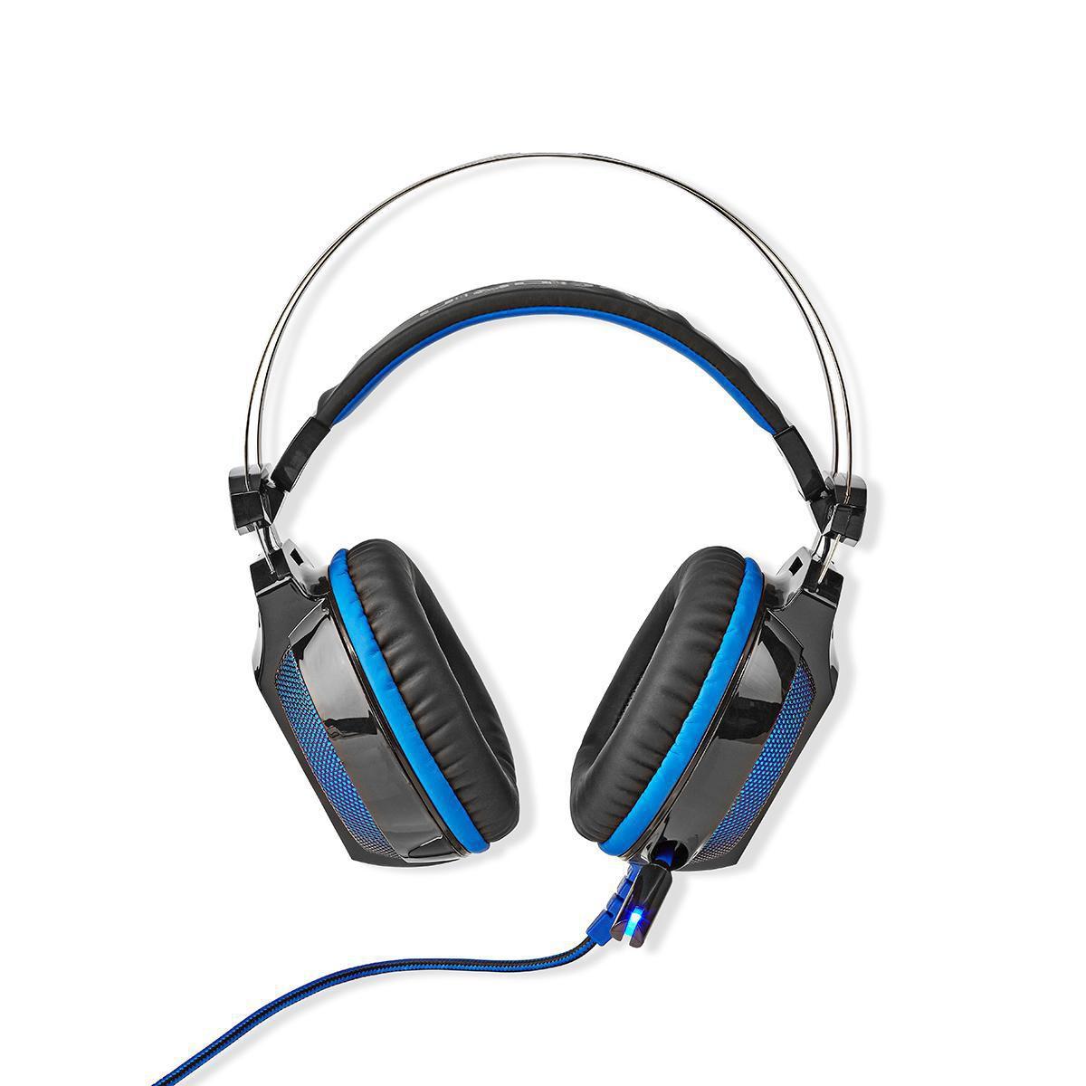 Nedis Gaming-Headset | Over-Ear | Surround | USB Typ-A | Biegbares & einziehbares Mikrofon | 2,10 m | Normale Beleuchtung