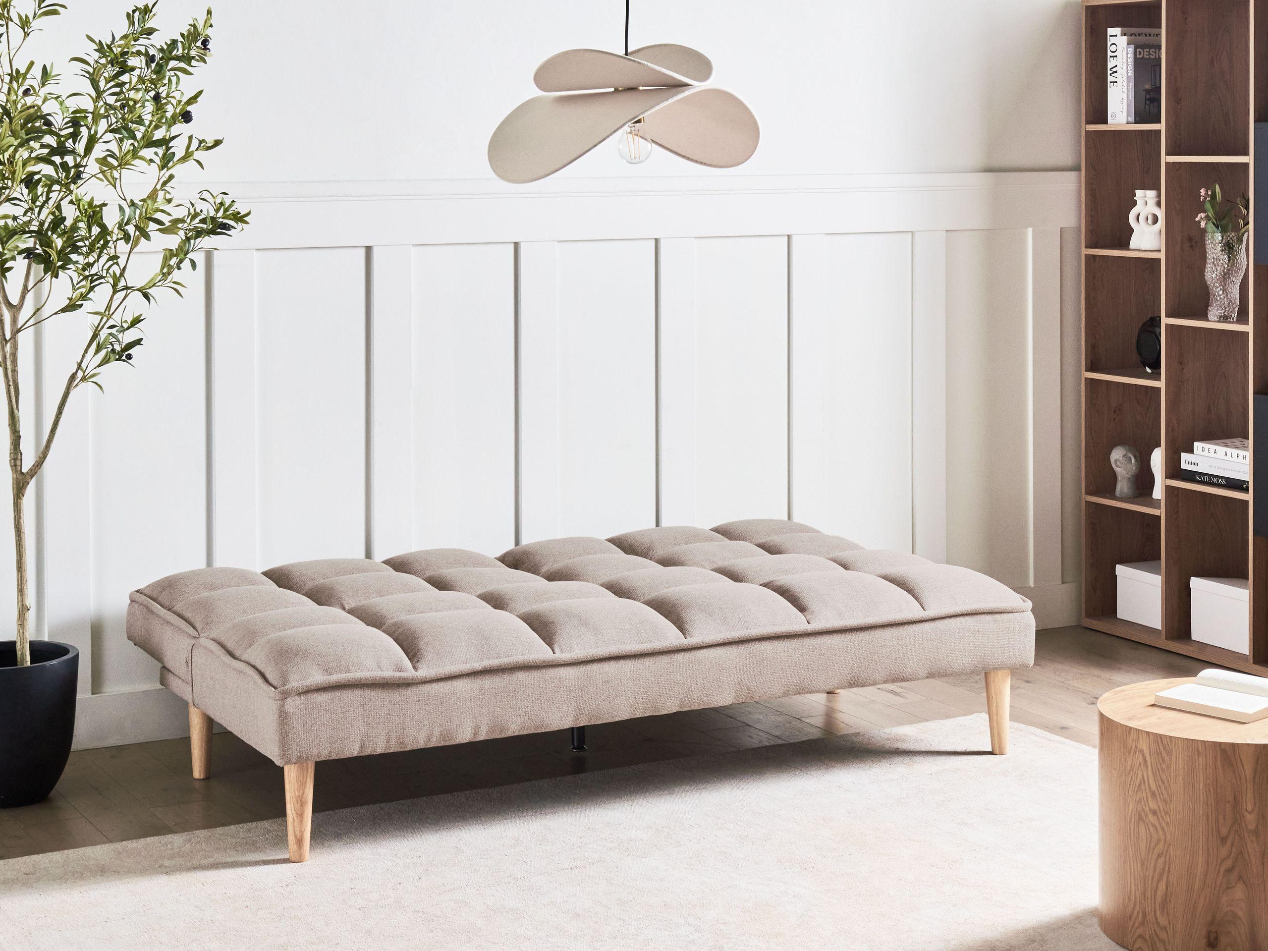 Beliani Schlafsofa aus Polyester Klassisch SILJAN