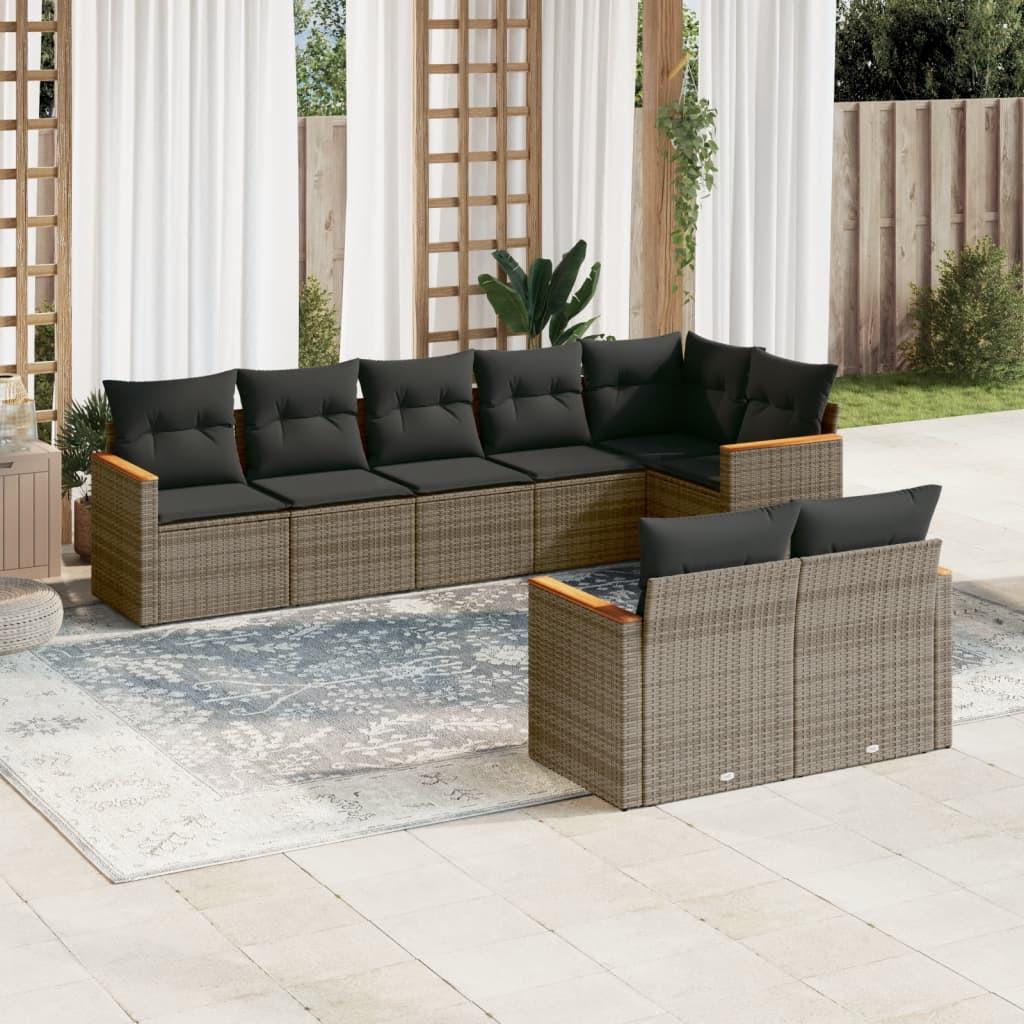 VidaXL Garten sofagarnitur poly-rattan