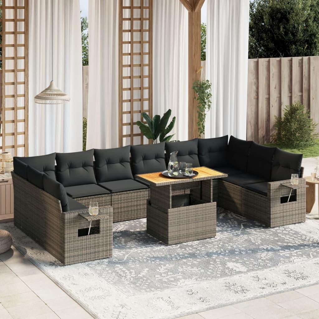 VidaXL Garten sofagarnitur poly-rattan