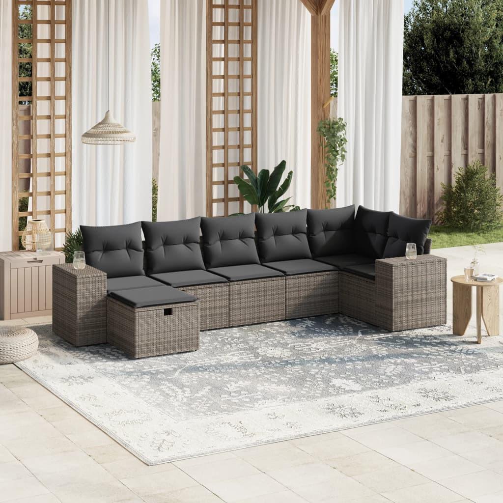 VidaXL Garten sofagarnitur poly-rattan