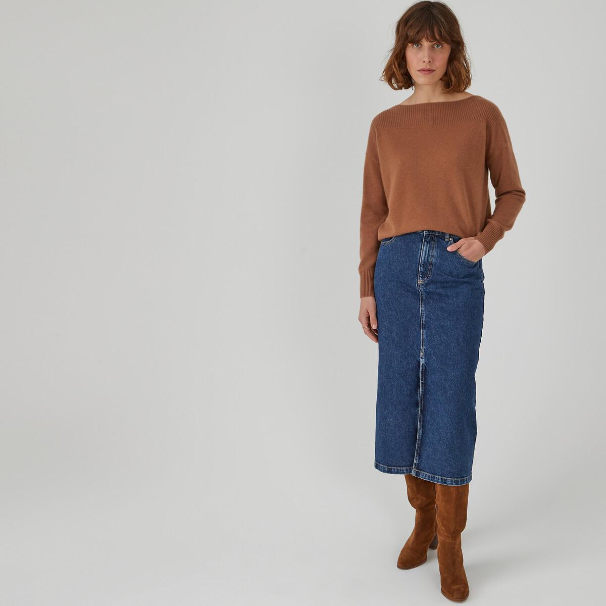 La Redoute Collections Pullover mit U-Boot-Ausschnitt