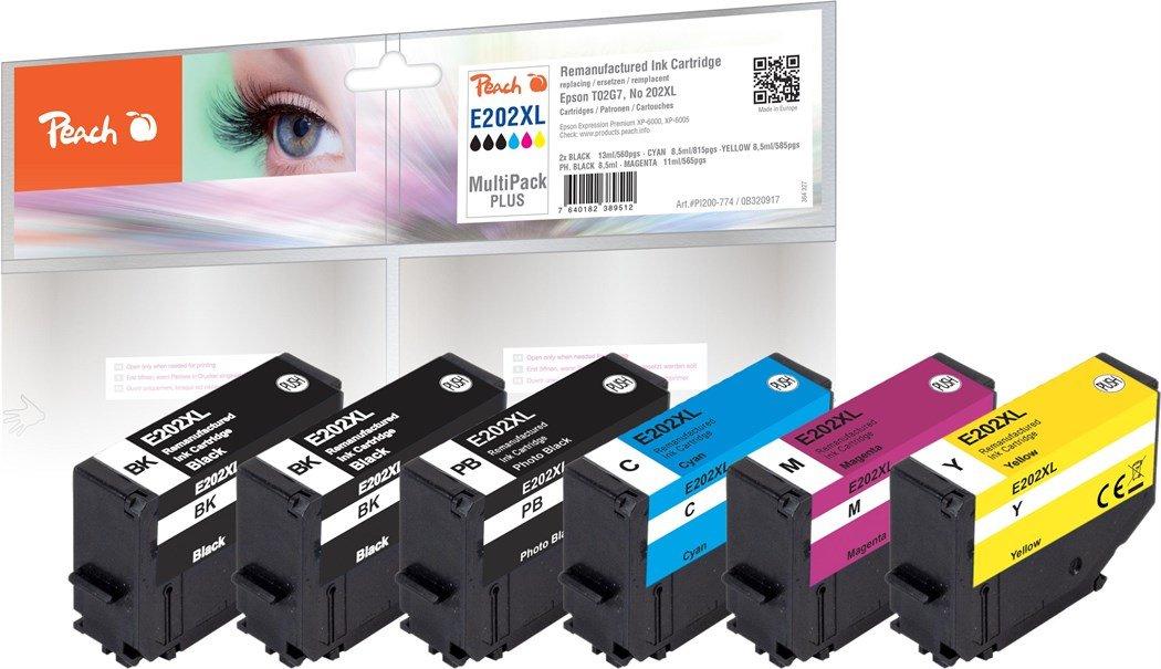 Peach Tinte Epson Nr. 202XL Multi-Pack-Plus CMYPB2x BK